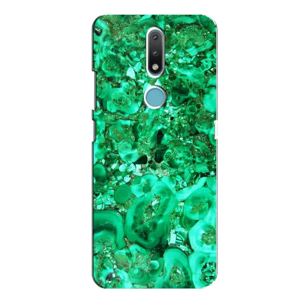 Чехол с принтом «Салатный Мрамор» для Nokia 2.4