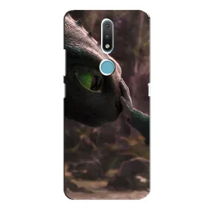 Чехол с принтом «Сцена с драконом» для Nokia 2.4