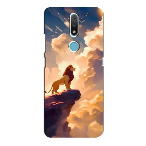 Чехол с принтом «Симба на скале» для Nokia 2.4