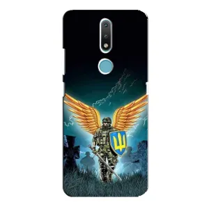 Чехлы с картинкой ЗСУ для Nokia 2.4 (AlphaPrint) (Солдат ЗСУ)