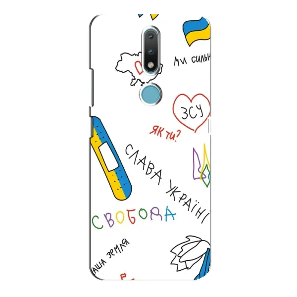 Чехол с принтом «Стикер» для Nokia 2.4