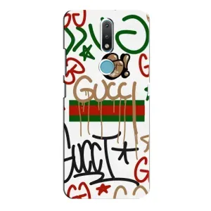 Бренднові Чохли для Nokia 2.4 - (PREMIUMPrint) (Стиль GUUCI)