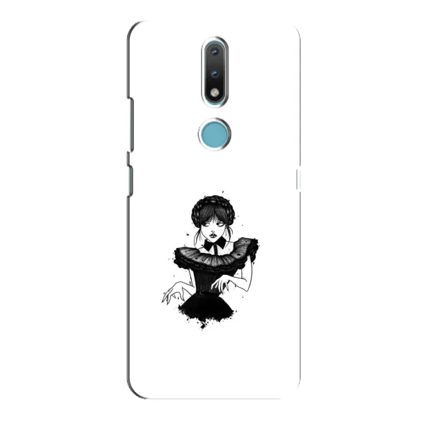 Чохол з принтом «танець Венздей» для Nokia 2.4