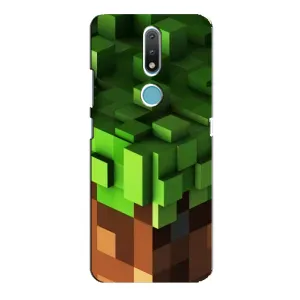 Чохол Майнкрафт на Nokia 2.4 (AlphaPrint) Minecraft (текстура Майнкрафт)