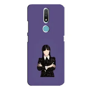 Чохли Венсдей на Nokia 2.4 Уенсдей (AlphaPrint) (Венздей у чорному)