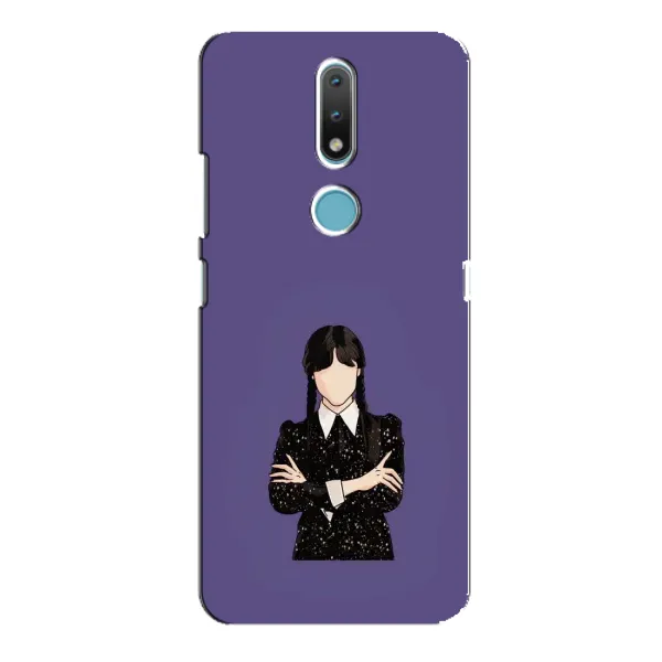 Чохол з принтом «Венздей у чорному» для Nokia 2.4