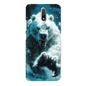 Чехол с картинкой «Хищники» для Nokia 2.4 (Полярный медведь)