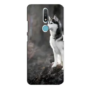 Чохол з Хаскі Nokia 2.4 - (AlphaPrint) (Вірний собака)