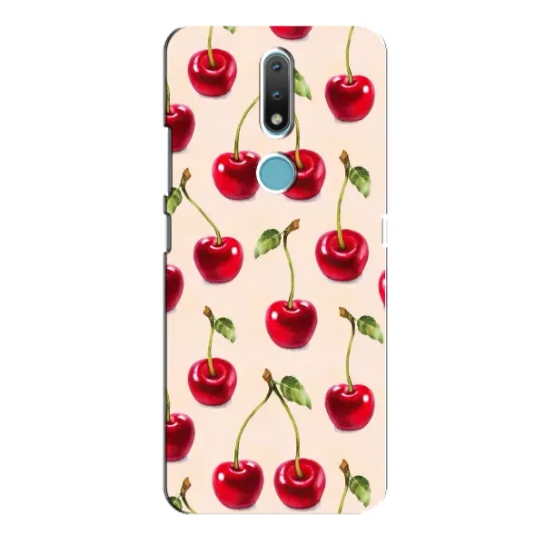 Чехол с принтом «Вишня» для Nokia 2.4