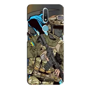Чехлы с картинкой ЗСУ для Nokia 2.4 (AlphaPrint) (Воїн ЗСУ)