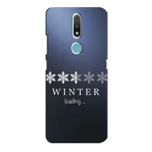 Зимні Чохли для Нокія 2.4 - прозорий фон (Winter loading)