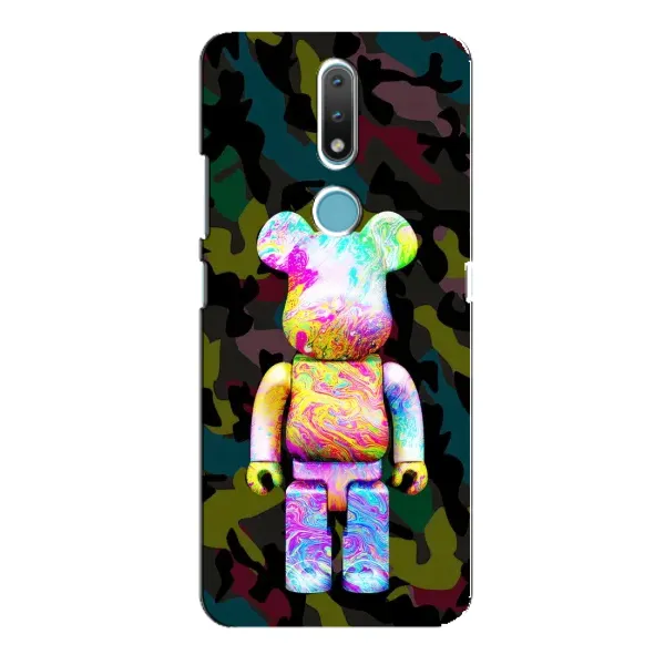 Чехол с принтом «Яркий Bearbrick» для Nokia 2.4
