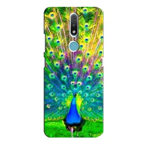 Чохол з пташками на Nokia 2.4 (VPrint) (Яскравий Павлин)