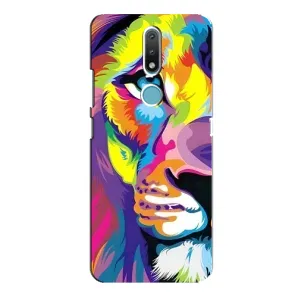 Чохол з картинкою ЛЕВ для Nokia 2.4 (VPrint) (Яскравий Лев)