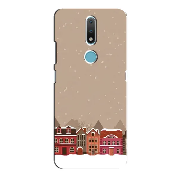 Чехол с принтом «Зимний город» для Nokia 2.4
