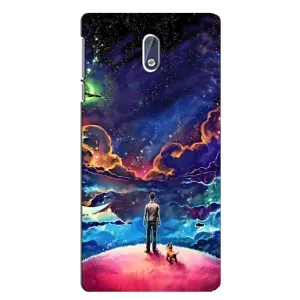 Космічні Чохли для Нокіа 3.1 (VPrint) (Вид Галактики)
