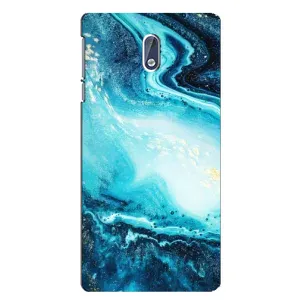 Мраморный чехол на Nokia 3.1 (VPrint) (Голубой мрамор)