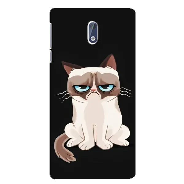 Чохол з принтом «Сумний кіт» для Nokia 3.1
