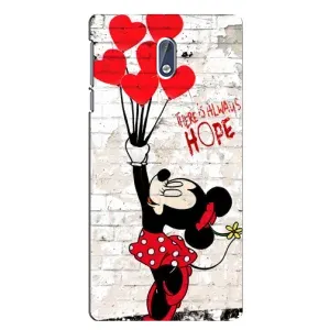 Чехол Disney Mouse Nokia 3.1 (PREMIUMPrint) (Heart Minni)