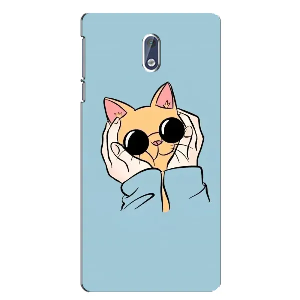 Чохол з принтом «Котик в окулярах» для Nokia 3.1 Чохол з принтом «Котик в окулярах» для Nokia 3.1