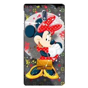 Чехол Disney Mouse Nokia 3.1 (PREMIUMPrint) (Minni с бантиком)