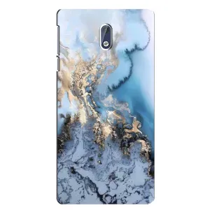 Мраморный чехол на Nokia 3.1 (VPrint) (Нежный мрамор)