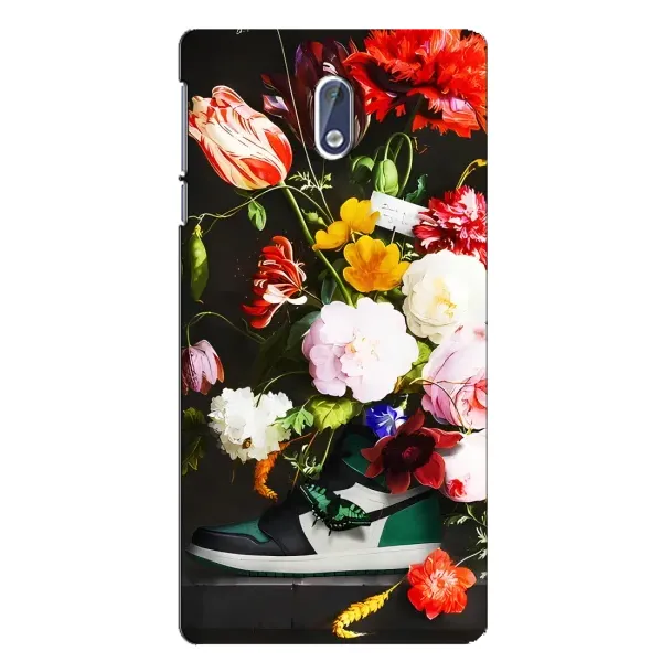 Чехол с принтом «Nike цветы» для Nokia 3.1