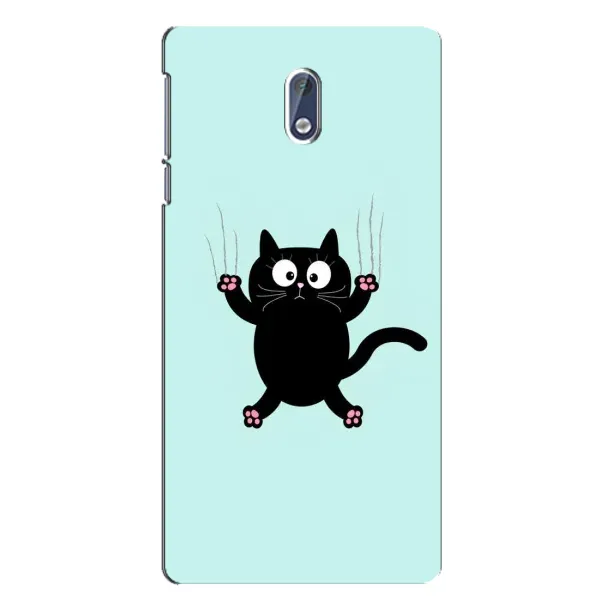 Чохол з принтом «Падаючий кіт» для Nokia 3.1