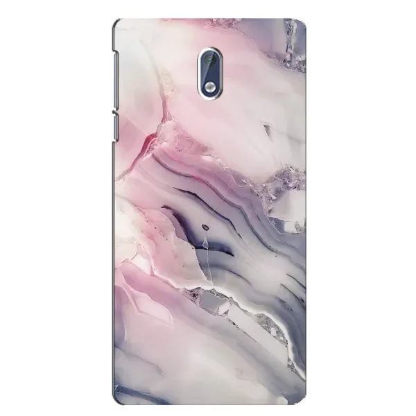 Чехол с принтом «Пурпурный Мрамор» для Nokia 3.1