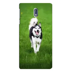 Чохол з Хаскі Nokia 3.1 - (AlphaPrint) (Радісний Хаскі)