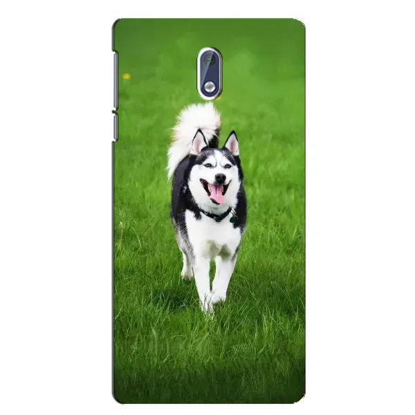 Чехол с принтом «Радостный Хаски» для Nokia 3.1