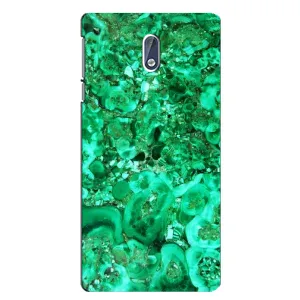 Мраморный чехол на Nokia 3.1 (VPrint) (Салатный Мрамор)