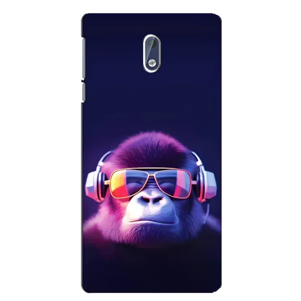 Чехол с принтом «Стильная обезьяна» для Nokia 3.1