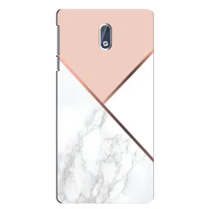 Мраморный чехол на Nokia 3.1 (VPrint) (Тройной мрамор)