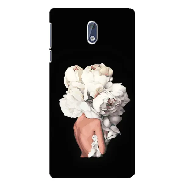 Чехол с принтом «Белые цветы» для Nokia 3