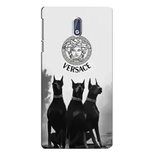 Чехлы VERSACE для Нокиа 3 (PREMIUMPrint) (Доберман Версаче)