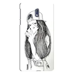 Чохол з друком для Nokia 3 - (Мода) (AlphaPrint) (Фото дівчини)