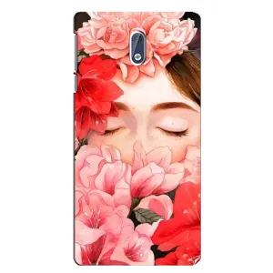 Чехлы (ART) Цветы на Nokia 3 (VPrint) (Глаза в цветах)