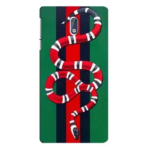 Чохли GUCCI для Нокіа 3 (AlphaPrint) (Gucci змія)