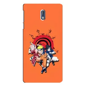 Naruto Anime Чохли для Нокіа 3 (AlphaPrint) (команда Наруто)