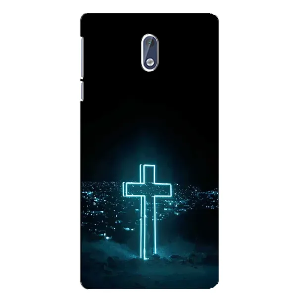 Чехол с принтом «Крест и город» для Nokia 3