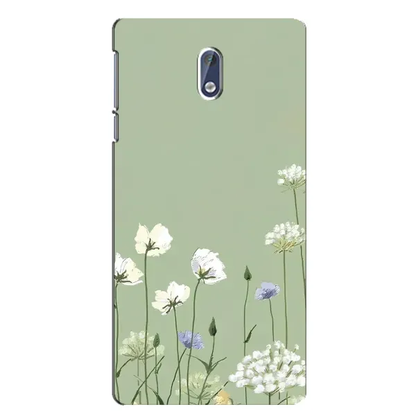 Чехол с принтом «Цветы на зеленом» для Nokia 3