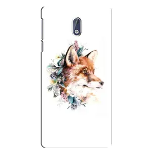 Чохли з картинкою Лисичка для Nokia 3 (VPrint) (Лиса в квітах)