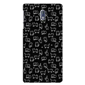 Чохол з принтом для Nokia 3 (AlphaPrint) Модні коти (Маленькі котики)
