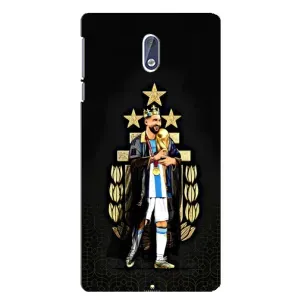Чохли для Nokia 3 (Leo чемпіон) (AlphaPrint) (Мессі Король)