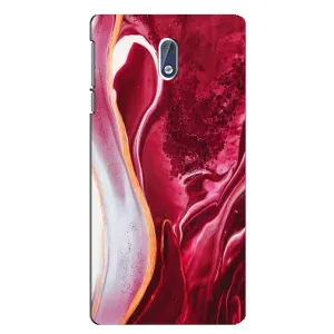 Чехол с принтом «Мрамор красный» для Nokia 3