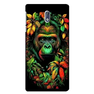 Чехол с Обезьянами Nokia 3 - (AlphaPrint) (Обезьяна в тропиках)