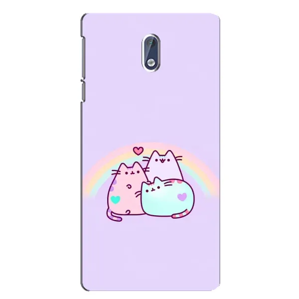 Чохол з принтом «Радужний котик» для Nokia 3