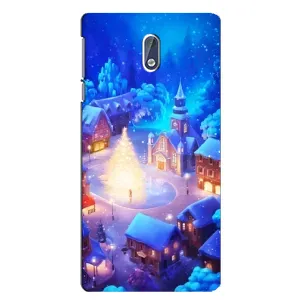 Різдвяні Чохли для Nokia 3 (VPrint) (Різдвяне місто)