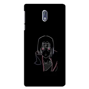 Чохли на тему: Ітачи Учіха для Nokia 3 (AlphaPrint) (силует Ітачі)